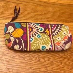 Vera Bradley quilted pencil pouch